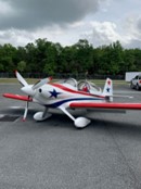 Aircraft and workshop area inside the EAA Chapter 1298 hangar